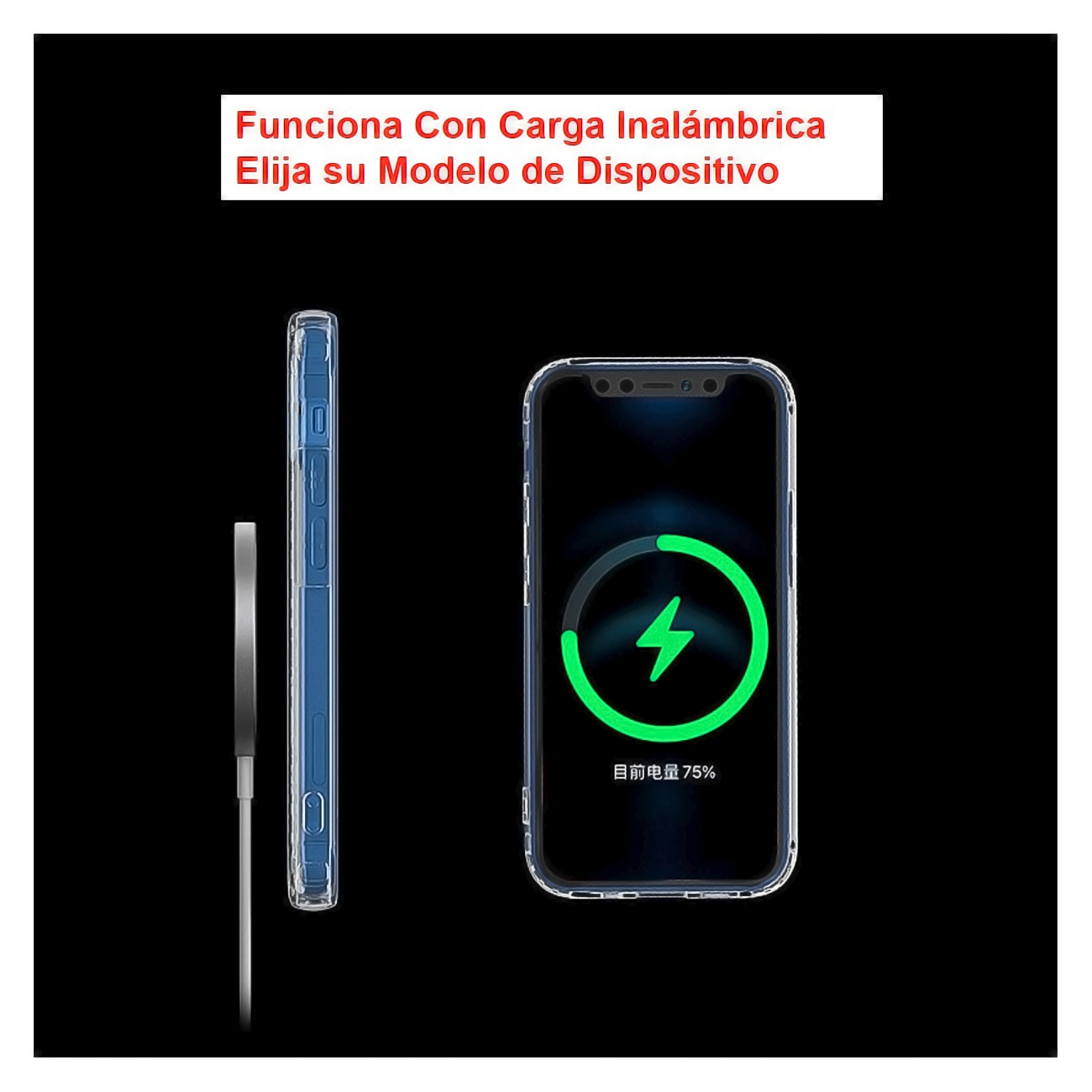 Foto 2 | Funda Magsafe para iPhone 12 Mini Magnética Transparente - Venta Internacional