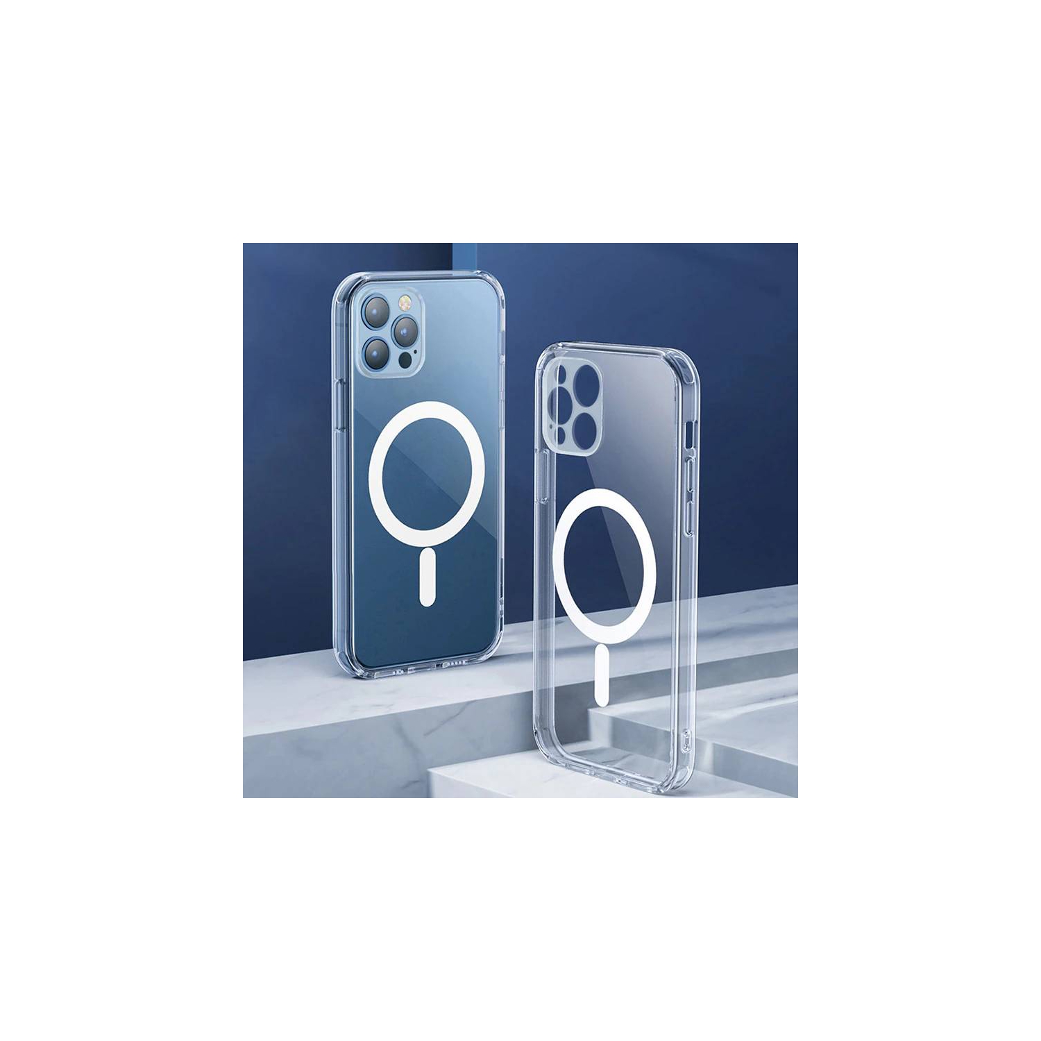 Foto 2 pulgar | Funda Magsafe Para iPhone 14 Pro con carga Inalámbrica Transparente - Venta Internacional
