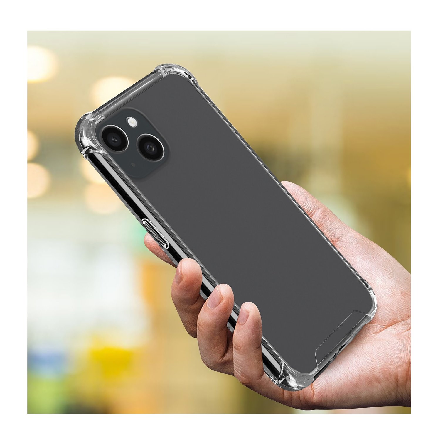 Foto 3 pulgar | Funda de Teléfono Transparente Antichoque para iPhone 15 - Venta Internacional