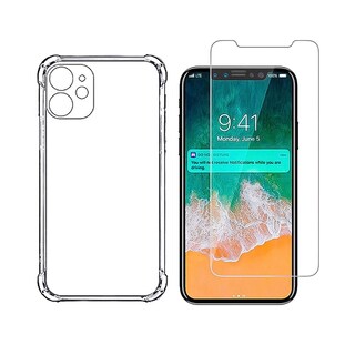 Foto 1 | Funda + Protector de Pantalla de Cristal para IPhone 11 Transparente - Venta Internacional