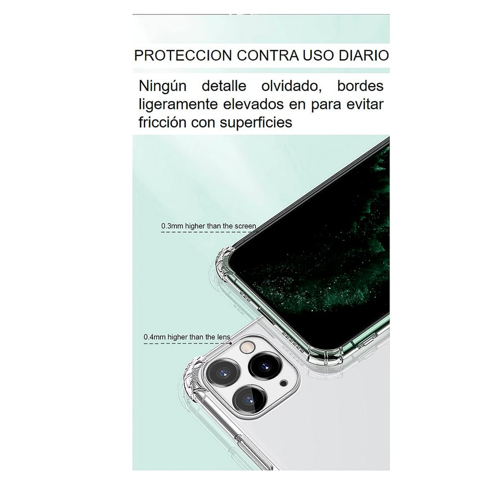 Foto 6 pulgar | Funda + Protector de Pantalla de Cristal para IPhone 11 Transparente - Venta Internacional