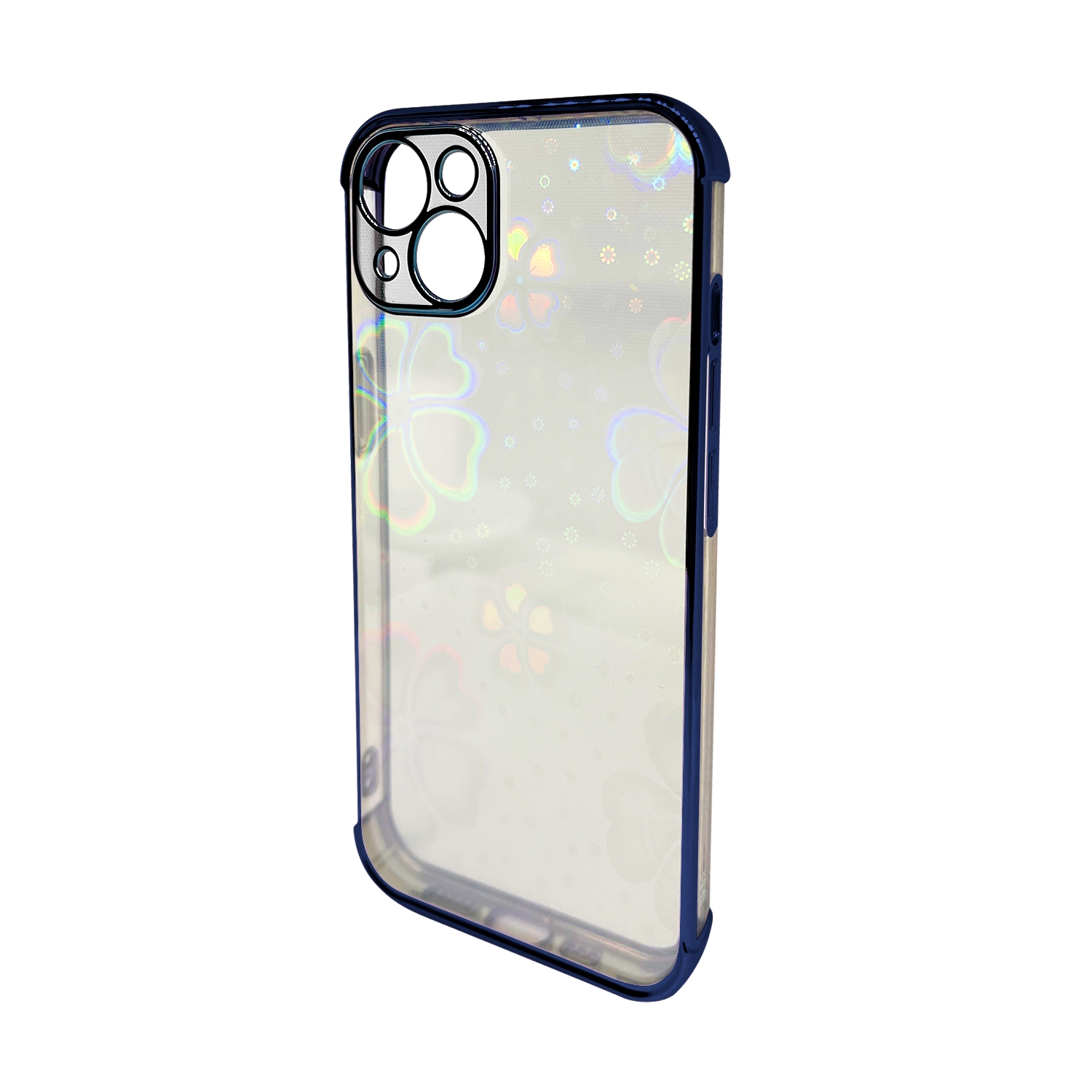 Foto 3 pulgar | Funda Genérica para IPhone 13 Azul con Holograma 5d - Venta Internacional