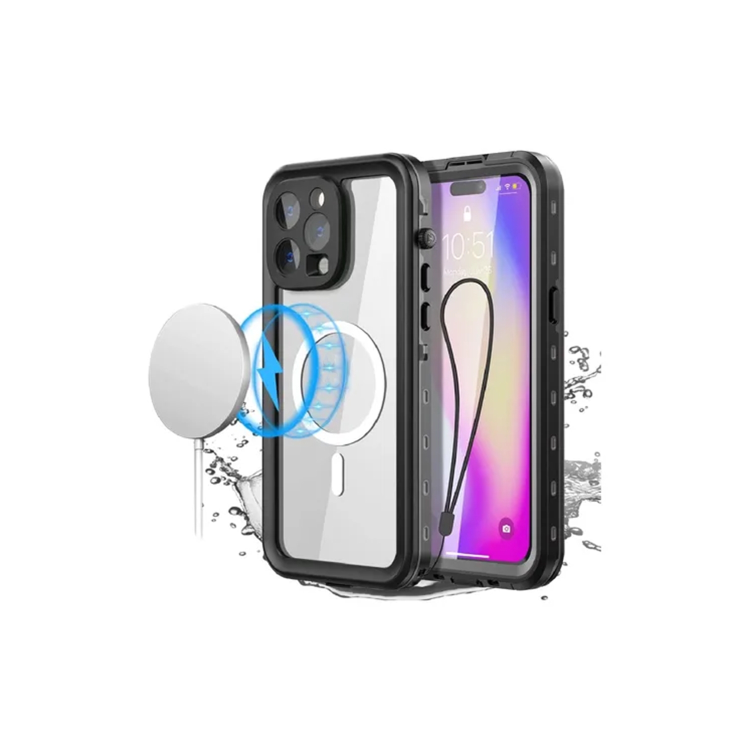 Foto 1 | Funda impermeable y a prueba de golpes con Magsafe para iPhone 14 Pro Max