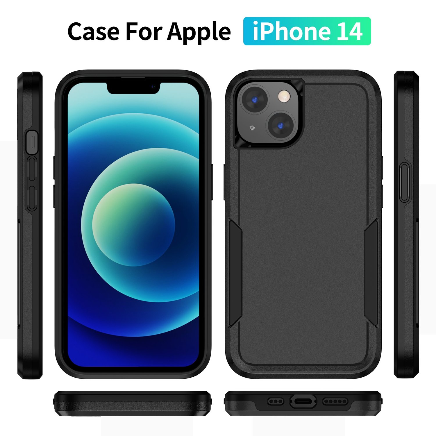 Foto 4 pulgar | Funda Robusta Reforzada Compatible con iPhone 14 - Venta Internacional