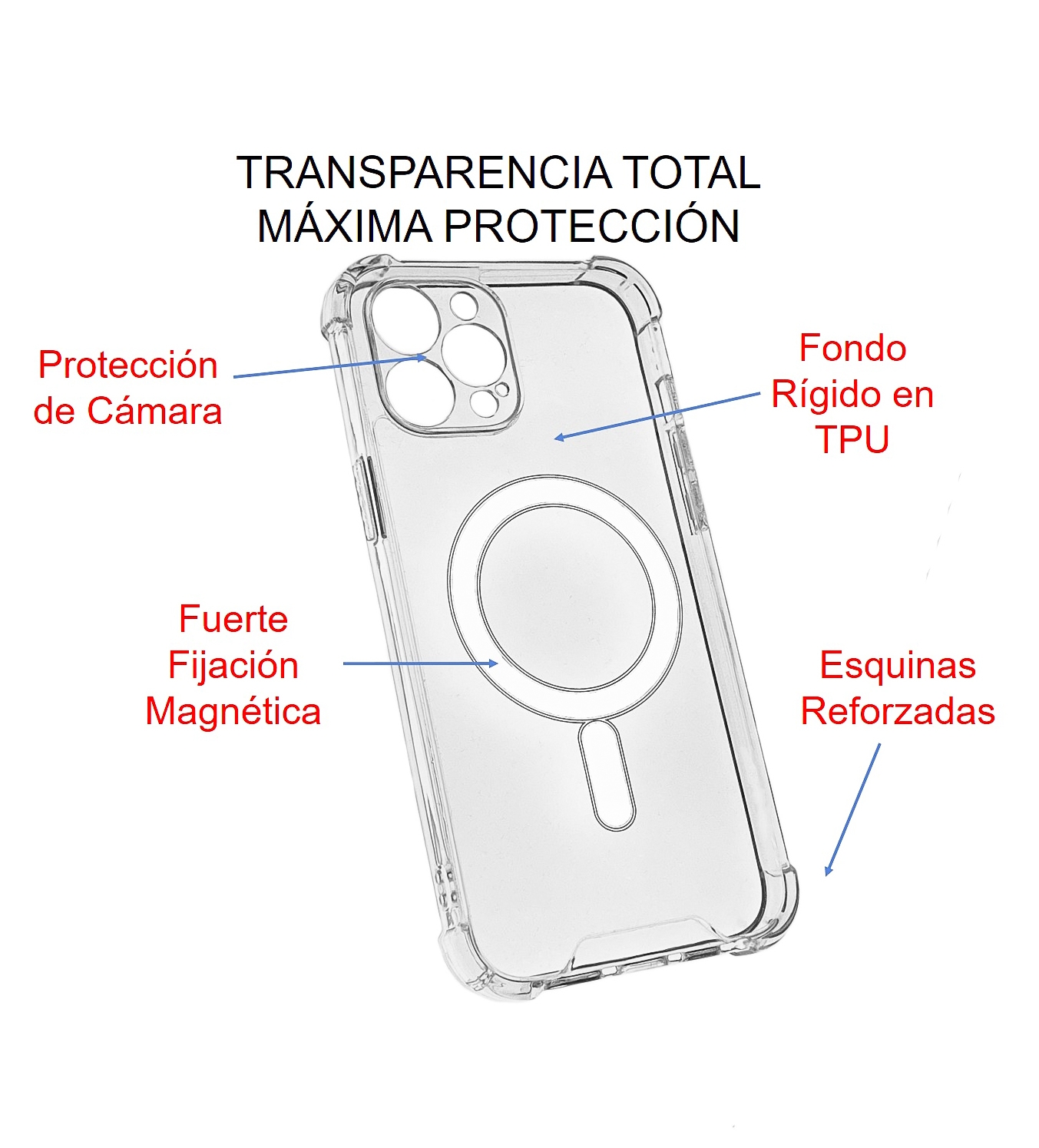 Foto 2 | Funda Magnética Magsafe para iPhone 12 Pro Max - Venta Internacional