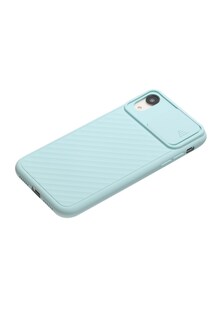 Foto 4 | Funda con Protector De Cámara Para iPhone Xs Max color Azul Claro - Venta Internacional