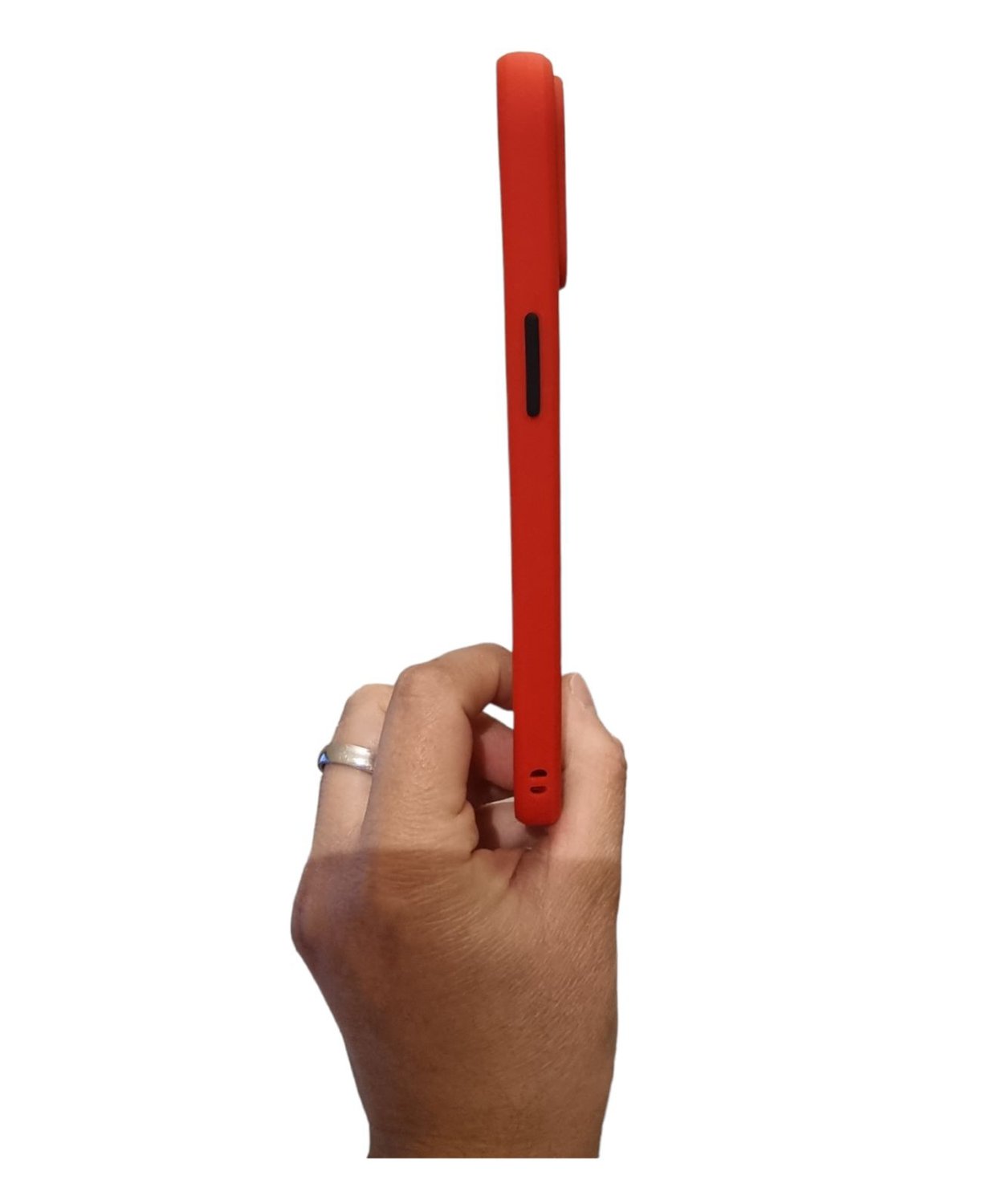 Foto 3 pulgar | Funda de Silicona Zona Siegna Rojo Mate para iPhone 12 Pro Max - Venta Internacional