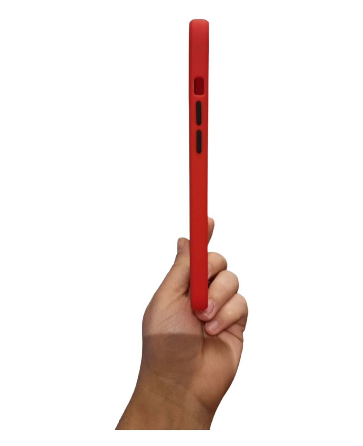 Foto 4 pulgar | Funda de Silicona Zona Siegna Rojo Mate para iPhone 12 Pro Max - Venta Internacional
