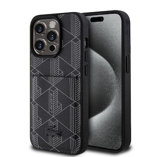 Foto 1 | Funda Lacoste con Tarjetero para iPhone 15 Pro Negro