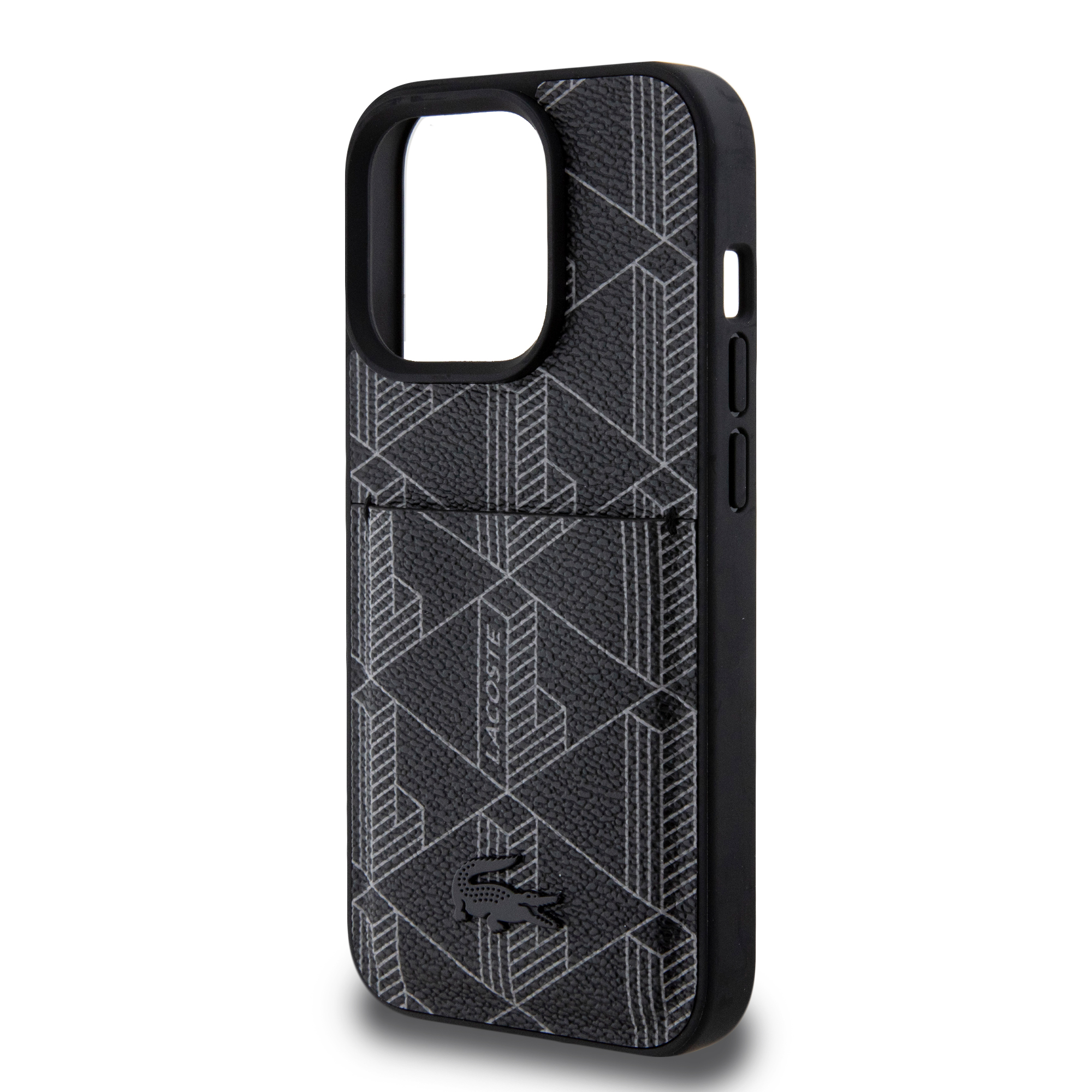 Foto 6 | Funda Lacoste con Tarjetero para iPhone 15 Pro Negro