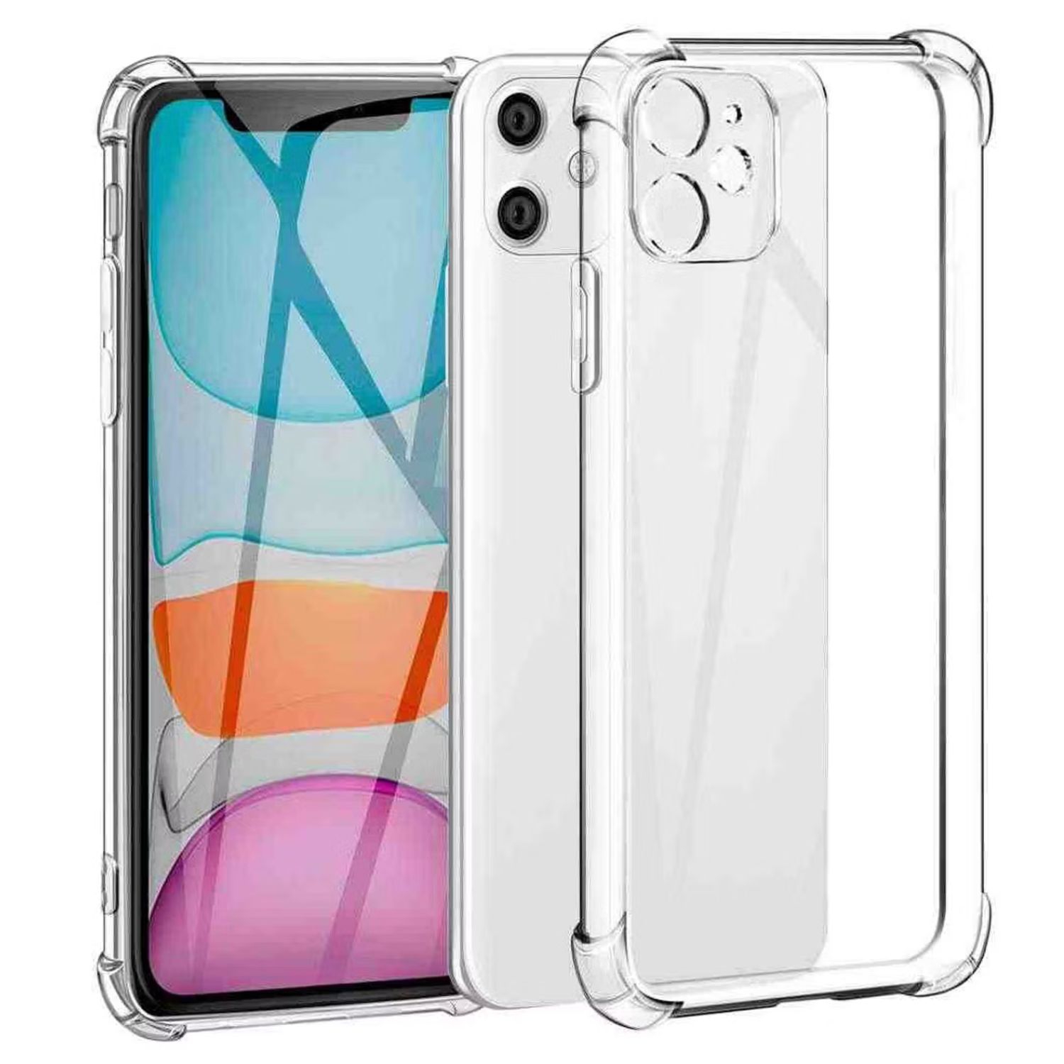 Foto 2 pulgar | Funda Reforzada Antichoque Transparente Para iPhone 11 - Venta Internacional