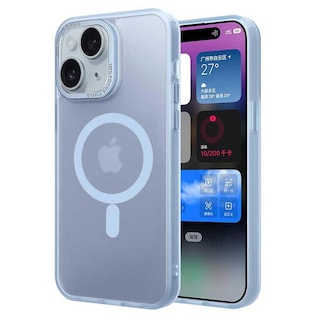 Foto 1 | Funda Tekku Matte Para Iphone 15 Plus Trans Azul Compatible Con Magsafe
