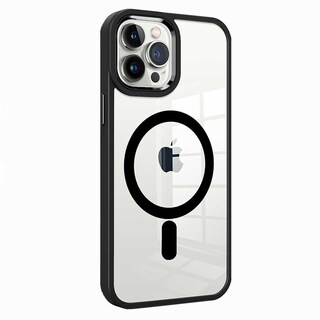 Foto 2 | Funda Tekku Clrcolor Para Iphone 15 Plus Transp Negro Compatible Con Magsafe