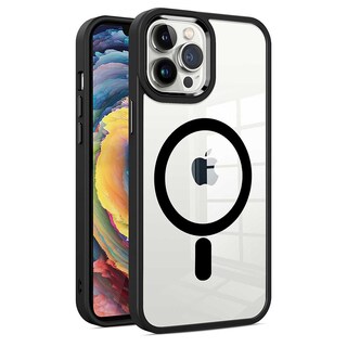 Foto 3 | Funda Tekku Clrcolor Para Iphone 15 Plus Transp Negro Compatible Con Magsafe