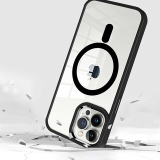 Foto 4 | Funda Tekku Clrcolor Para Iphone 15 Plus Transp Negro Compatible Con Magsafe