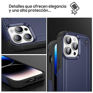 Foto 4 | Funda Tekku Tough Cover Para Iphone 15 Pro Azul