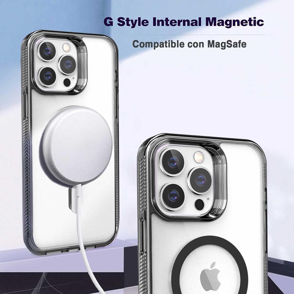 Foto 4 | Funda Tekku Gstyle Para Iphone 15 Transp Negro Con Magsafe