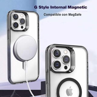 Foto 4 | Funda Tekku Gstyle Para Iphone 15 Transp Negro Con Magsafe