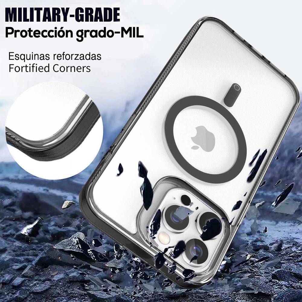 Foto 6 pulgar | Funda Tekku Gstyle Para Iphone 15 Transp Negro Con Magsafe