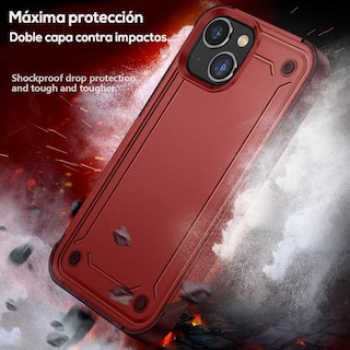 Foto 5 | Funda Tekku Tough Cover Para Iphone 15 Plus Roja