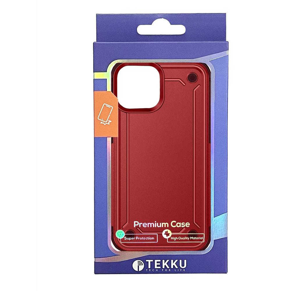 Foto 8 pulgar | Funda Tekku Tough Cover Para Iphone 15 Plus Roja