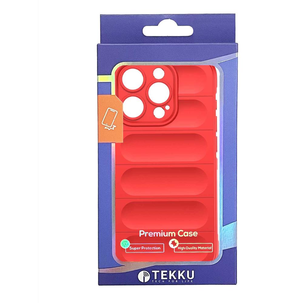 Foto 9 pulgar | Funda Tekku Tpu Phantom Para Iphone 15 Pro Max Roja