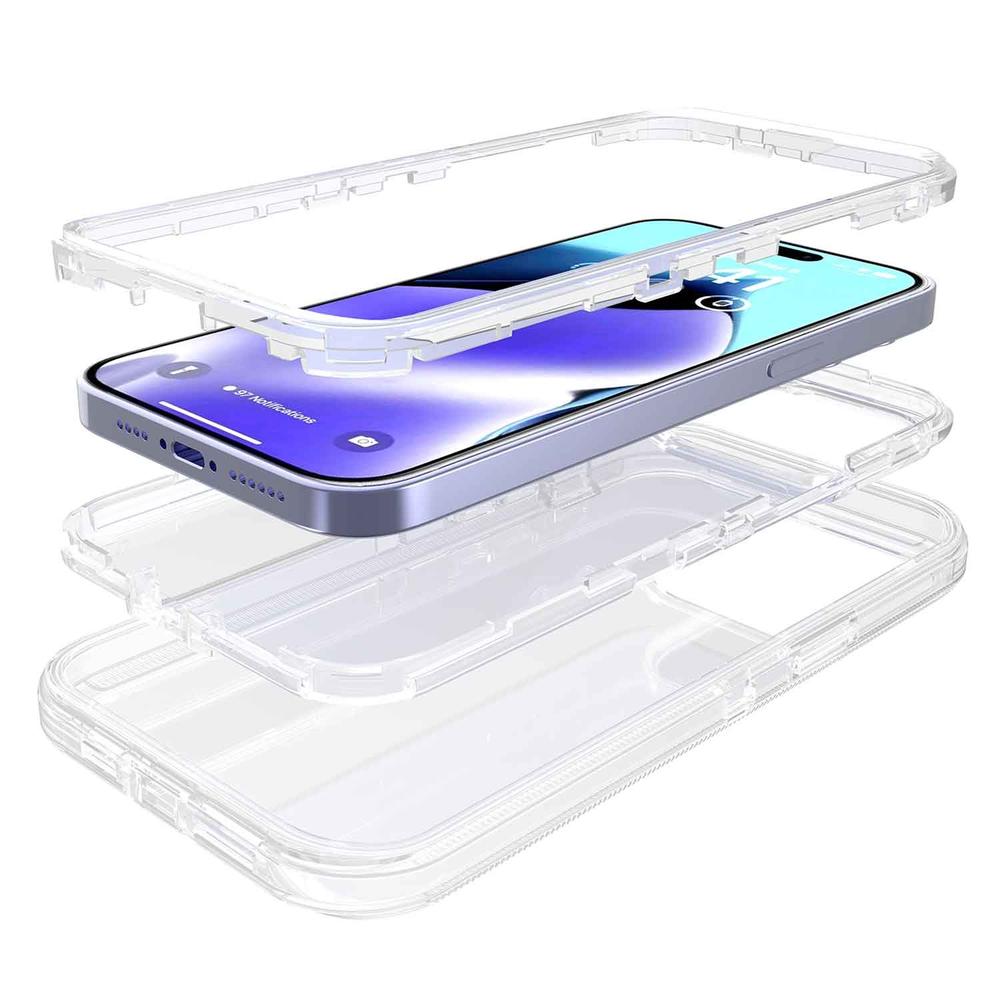 Foto 3 pulgar | Funda Tekku Protect 360 Para Iphone 15 Pro Max Transparente