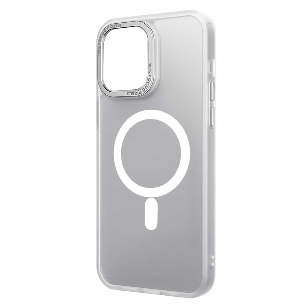 Foto 3 pulgar | Funda Tekku Matte Para Iphone 15 Pro Trans Blanco Compatible Con Magsafe