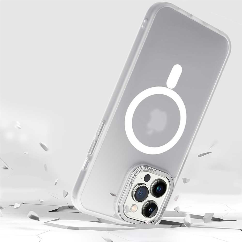 Foto 3 | Funda Tekku Matte Para Iphone 15 Pro Trans Blanco Compatible Con Magsafe