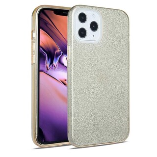 Foto 2 | Funda Tekku Tpu Doble Capa Brillos Para Iphone 15 Oro Glitter