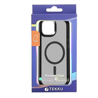 Foto 7 | Funda Tekku Matte Style Para Iphone 15 Plus Trans Negra Compatible Con Magsafe