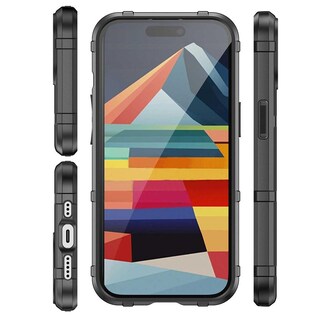 Foto 3 | Funda Tekku Rugged Shield Para Iphone 15 Plus Negra