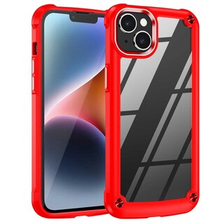 Foto 1 | Funda Tekku Shock Hardshell Para Iphone 15 Roja Transparente