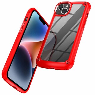 Foto 2 | Funda Tekku Shock Hardshell Para Iphone 15 Roja Transparente