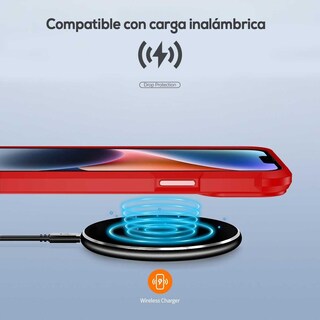 Foto 6 | Funda Tekku Shock Hardshell Para Iphone 15 Roja Transparente