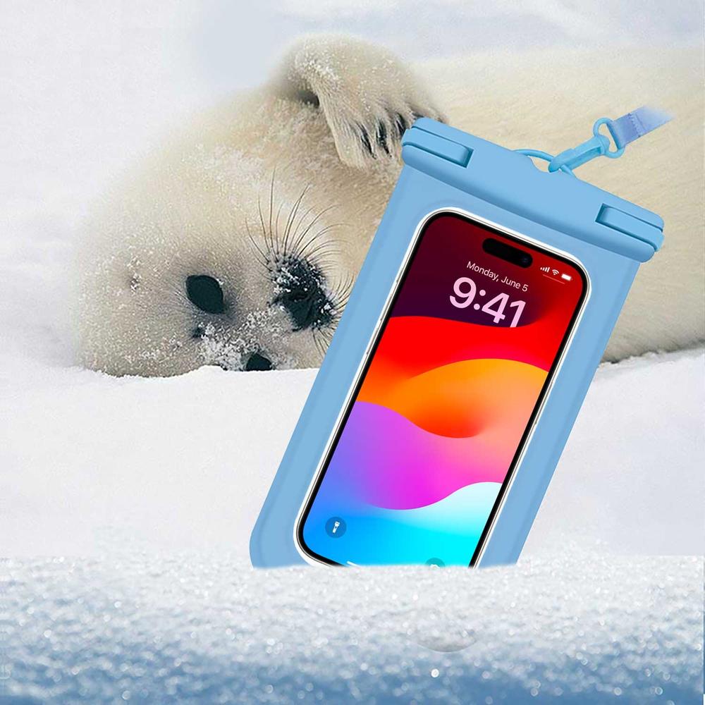 Foto 6 pulgar | Funda Tekku Contra Agua Colgante Universal Sumergible Azul