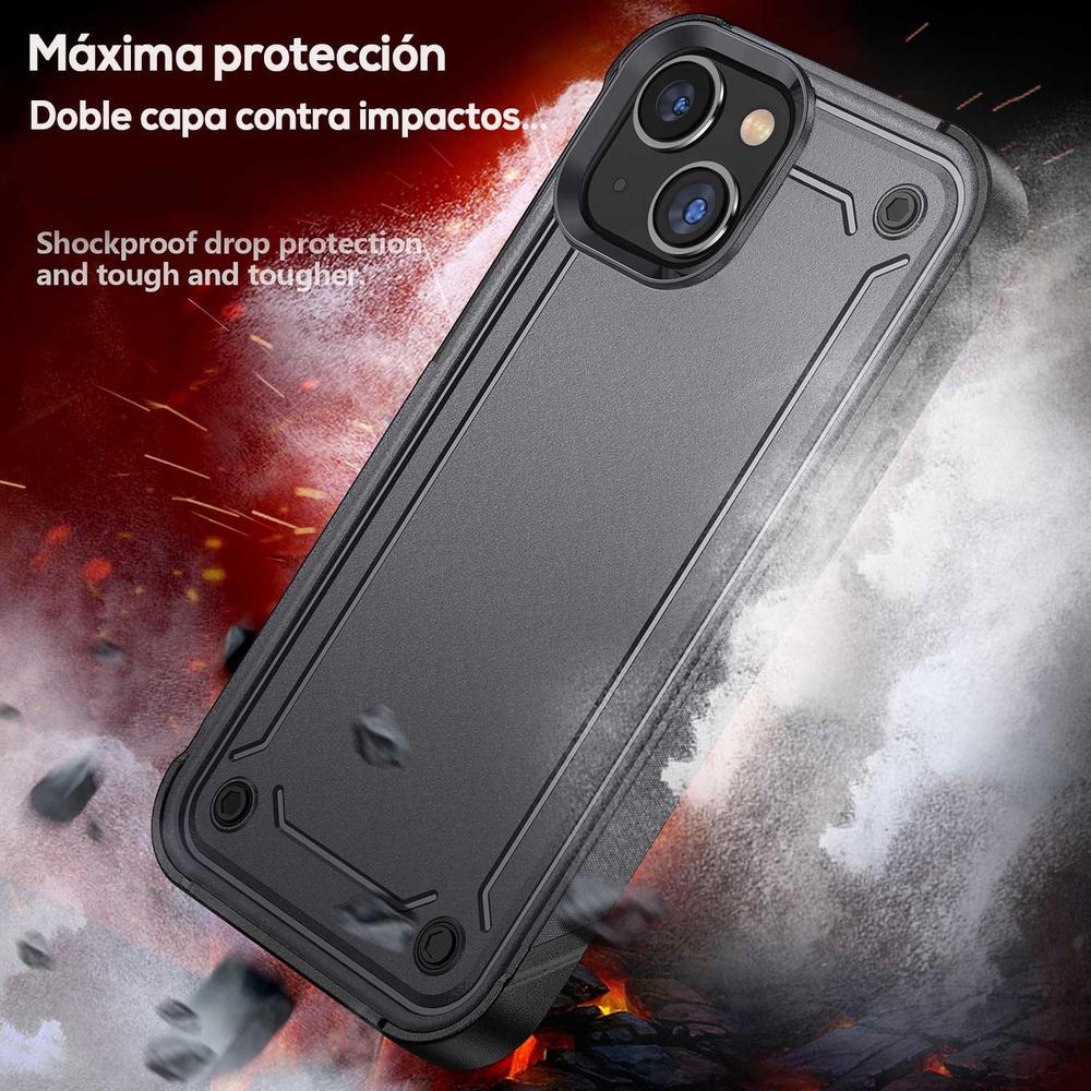 Foto 5 | Funda Tekku Tough Cover Para Iphone 15 Plus Negra
