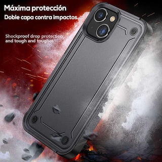 Foto 5 | Funda Tekku Tough Cover Para Iphone 15 Plus Negra