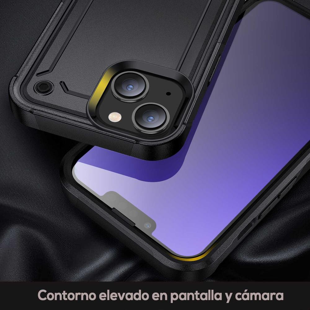 Foto 7 pulgar | Funda Tekku Tough Cover Para Iphone 15 Plus Negra