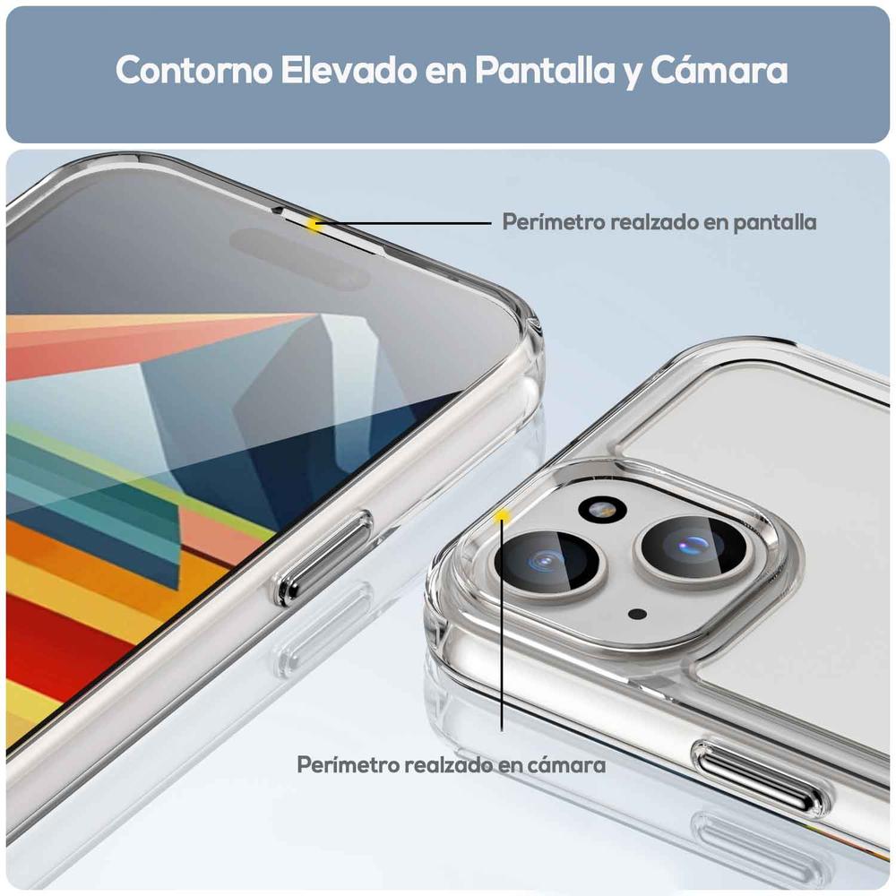 Foto 7 pulgar | Funda Tekku Tpu Rugged Para Iphone 15 Transparente