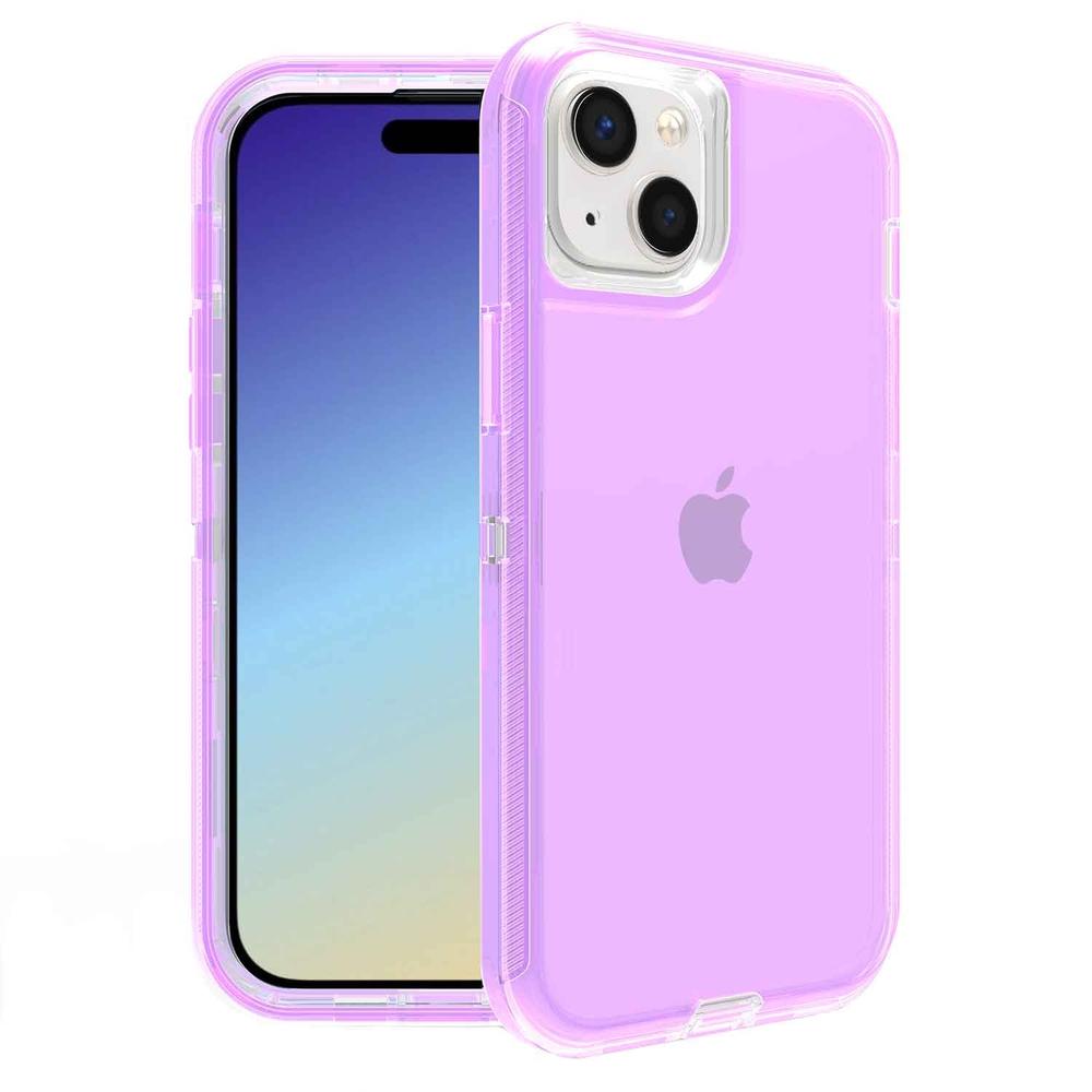 Foto 2 pulgar | Funda Tekku Protect 360 Para Iphone 15 Violeta Translucida
