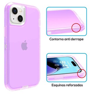 Foto 4 | Funda Tekku Protect 360 Para Iphone 15 Violeta Translucida