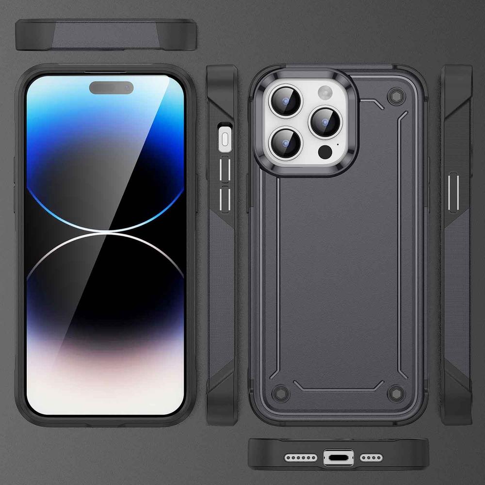 Foto 3 pulgar | Funda Tekku Tough Cover Para Iphone 15 Pro Negra