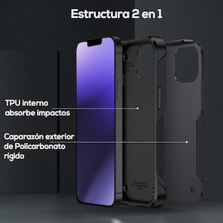 Foto 4 | Funda Tekku Tough Cover Para Iphone 15 Pro Negra