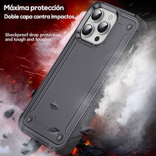 Foto 5 | Funda Tekku Tough Cover Para Iphone 15 Pro Negra