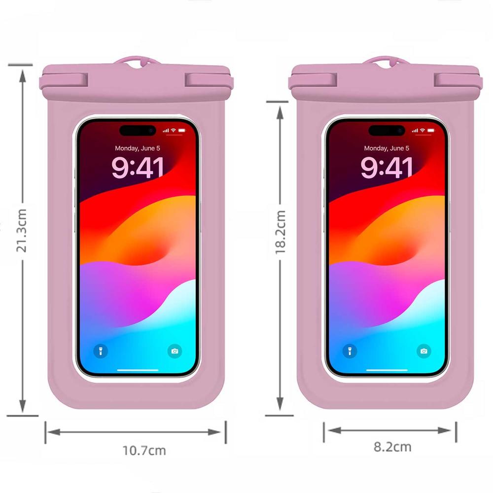 Foto 3 pulgar | Funda Tekku Contra Agua Colgante Universal Sumergible Rosa