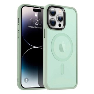 Foto 1 | Funda Tekku Matte Style Para Iphone 15 Pro Trans Verde Compatible Con Magsafe