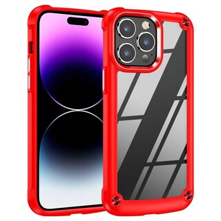 Foto 1 | Funda Tekku Shock Hardshell Para Iphone 15 Pro Max Roja Transparente