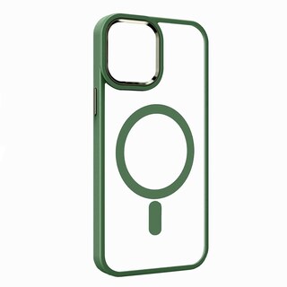Foto 1 | Funda Tekku Clrcolor Para Iphone 15 Transp Verde Compatible Con Magsafe