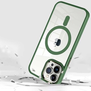 Foto 4 | Funda Tekku Clrcolor Para Iphone 15 Transp Verde Compatible Con Magsafe
